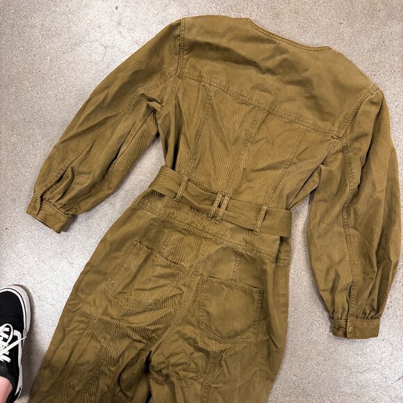 Madewell Tapered-Leg Jumpsuit in Golden Spinach - Picture 12 of 12